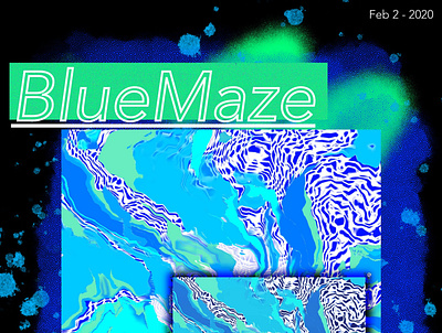 BlueMaze art design poster poster art