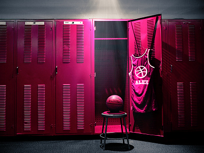 Dribbble Debut - Locker Room basketball debut dribbble photo manipulation