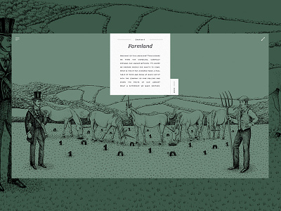 Hunter Farmer - Farmland. art colourful illustrations minimal recruitment unicorns