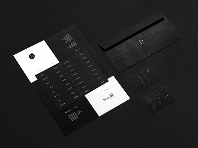 Involve Digital - Print black and white business cards envelope idenity invoice minimal noise print typography