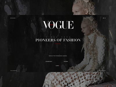 Vogue - Landingpage