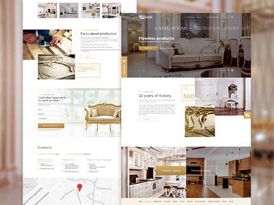 Premium wooden furniture | WEBSITE DESIGN furniture interior ui webdesign wood