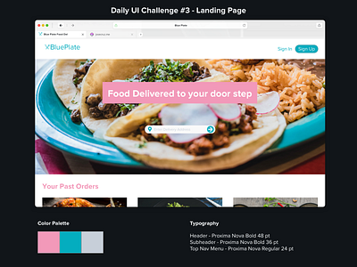 Daily UI Challenge - Landing Page dailyui dailyui 003 design ui ui ux uidesign user interface user interface design userinterface webdesign website