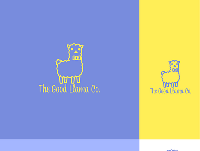 The Good Llama Logo branding design graphic design logo