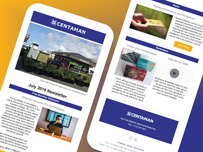 Centaman Newsletter branding design graphic design newsletter newsletterdesign