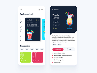 Wine. Alcohol. Bars. app design illustration minimal ui ux web