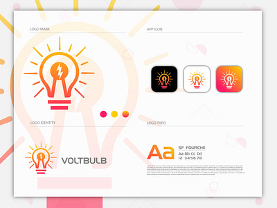 Voltbulb business logo clever logo electric logo flat logo gradient logo logo design minimal logo minimalist logo modern logo professional logo