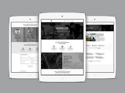 Morellos Accounting Website Design brand design corporate identity interactive interface layout design ui design ux design website design