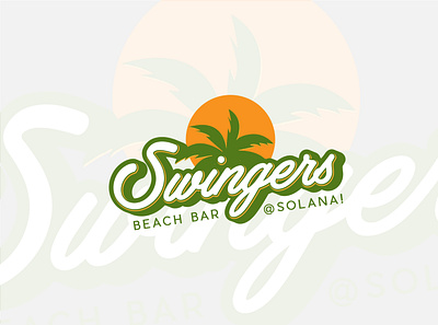 Swingers | Tropical bar logo bar logo design beach bar logo beach bar logo design lettering logo logos typography