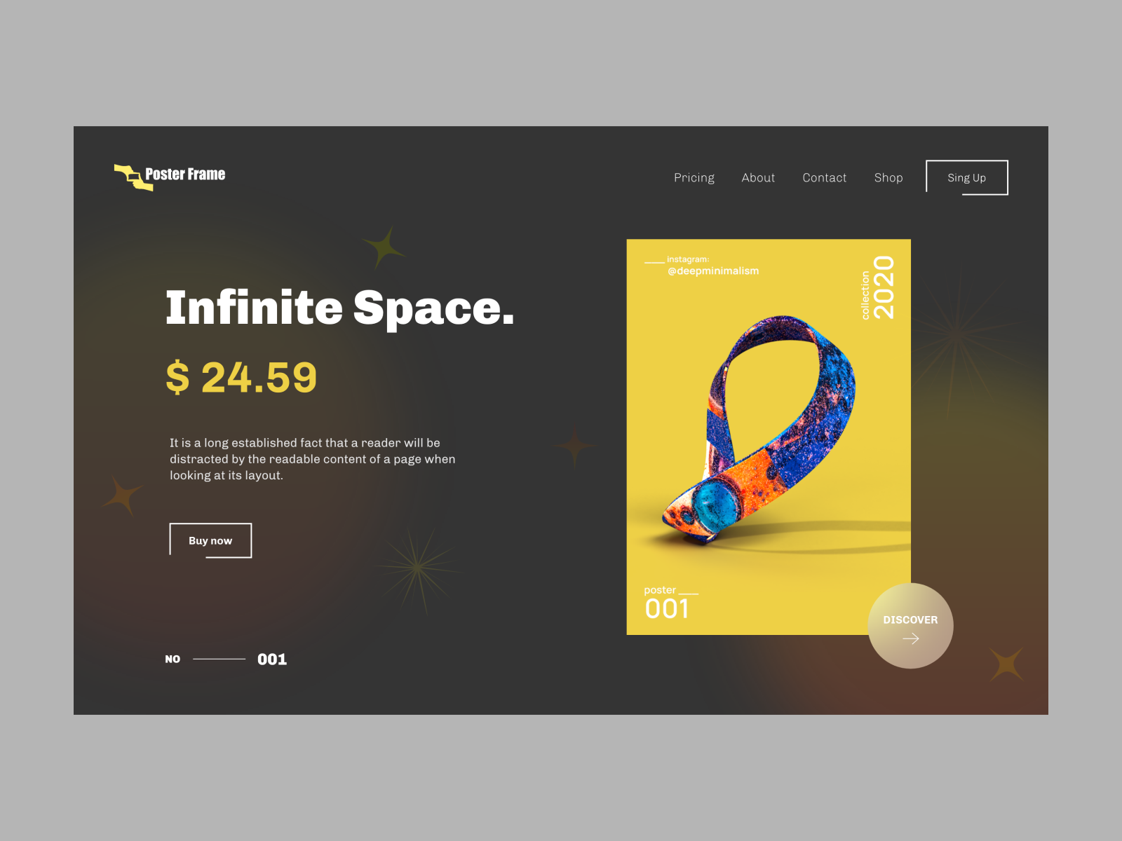 Poster Frame Shop Layout Concept by Kushtrim Bujupaj on Dribbble