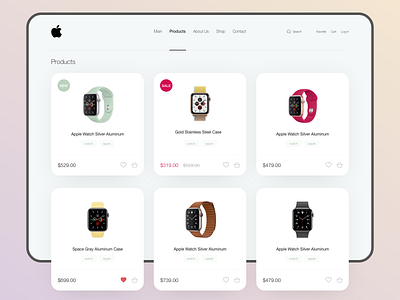 Apple - UI Layout Products Concept app apple illustrator logo photoshop redesign concept sketch ui ux watch web website xd