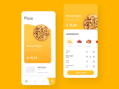 Pizza Delivery App Idea app design branding mobile app design pizza app pizza app design ui design ui ux design uiux