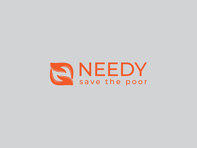 Negative space charity logo