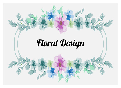 Watercolor Floral frame floral floral frame flower frame water watercolor