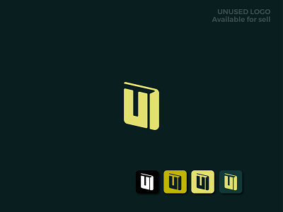 Letter U + book logo