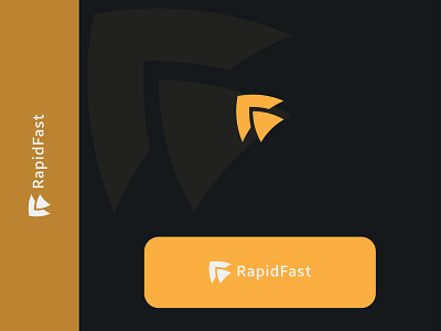 RAPIDFAST logo design branding branding logo courier design fast illustration logo logo design logotype unique logo vector