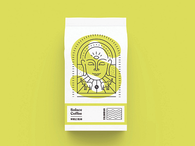Solace Coffee branding design graphic design illustration packaging typography