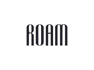 Roam Lettering Piece brand design branding design graphic design handlettering lettering logo design logotype modern logo type typography