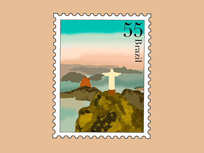 Rio de Janeiro Travel Stamp