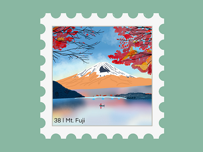 Mt. Fuji Travel Stamp