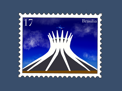 Brasilia Travel Stamp
