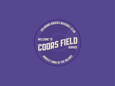 Coors Field baseball colorado coors denver digital art dribble field mlb rockies