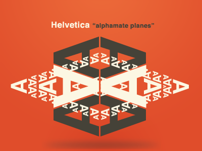Helvetica Alphamate Planes helvetica typography