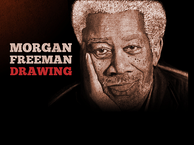 Morgan Freeman Drawing (WIP) drawing morgan freeman wacom