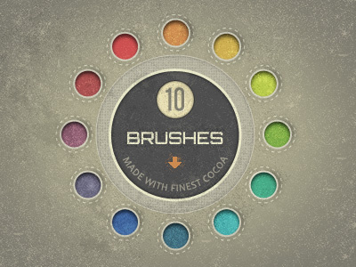 Speckle Brushes made of Cocoa (free download) brushes dirt download free freebie grunge gui patterns photoshop speckles textures ui vintage