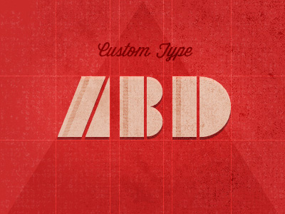 Geometric Type custom typeface font geometry typeface typography