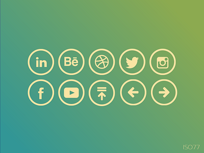 More Icons behance dribbble facebook iconography icons instagram linkedin minimalistic web youtube