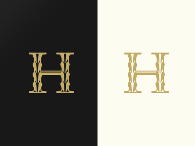 H identity logo mark type typography