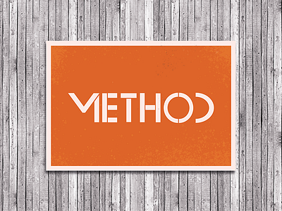 Dribbble Method Logo V2 bauhaus branding clean custom typeface elegant logo simple typeface typography