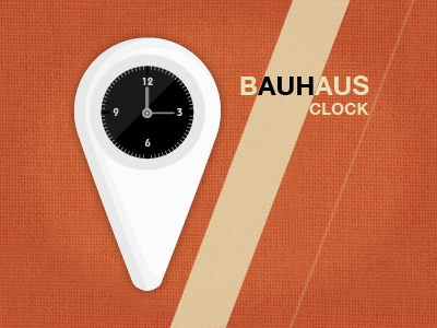 Bauhaus.Clock bauhaus clock