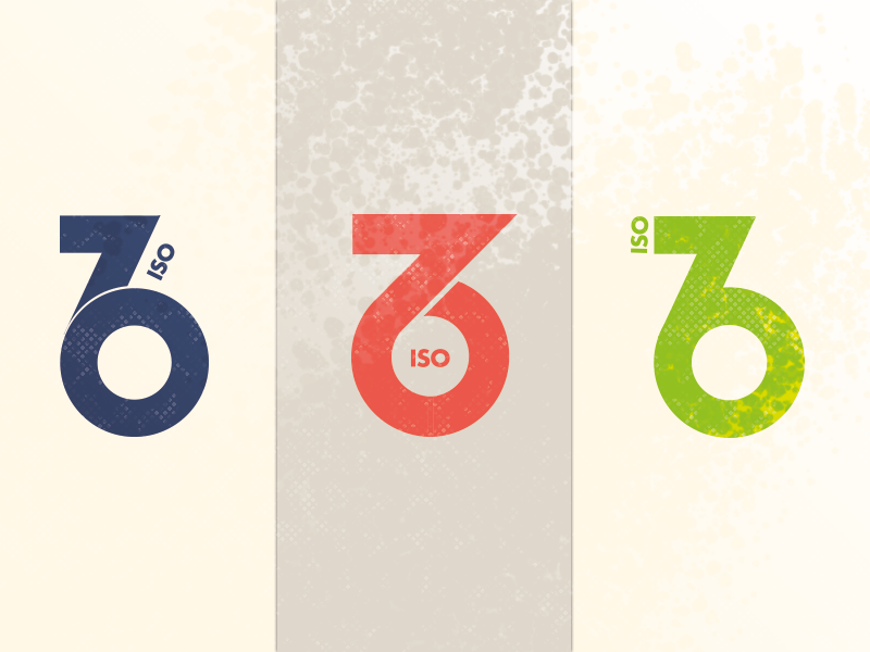 ISO76 Logo Concept Variations - 1, 2, or 3? industrial geometry geometric design typeface logotype logo identity branding illustration bauhaus typography