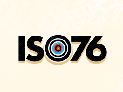 ISO76 Logo Concept 3 german contemporary modern identity logomark branding design vector illustration vintage logo bauhaus typography