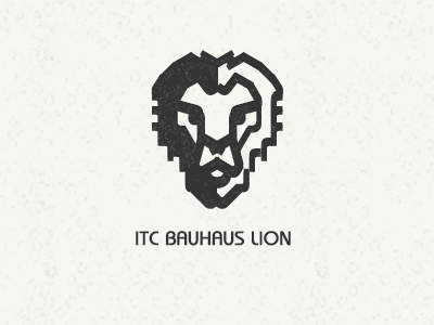 ITC Bauhaus Lion (made from Bauhaus letters)