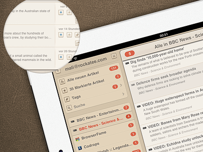 Mr Reader RSS App Theme Progress (WIP)