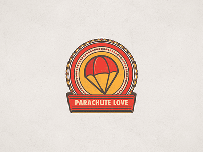 Parachute Love (freebie) badge download free freebie parachute vector