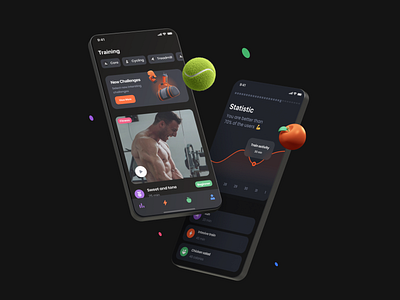 Community Sports App app community design fitness health influencer mobile nutrition sport ui ux workout