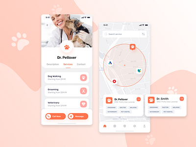 Services app for pets