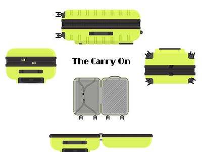 The Carry On affinitydesigner baggage bright cartoon design design sprint illustration layout practice suitcase travel vibrant