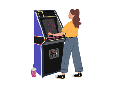 Retro Girl Arcade