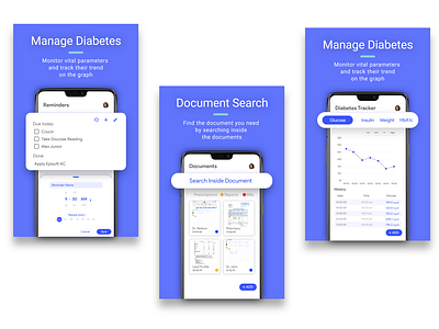 LexHeal Play Store Profile Designs (Diabetes Profile)