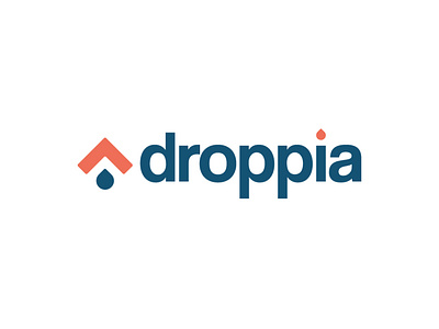 Droppia branding design icon illustrator logo vector
