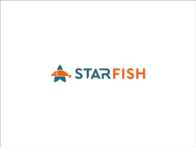 Starfish Logo branding fish flat logo minimal modern restaurant seafood star starfish timeless typography
