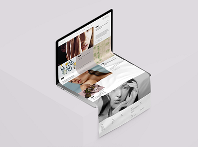 Beauty clinic beauty branding design ecommerce illustration minimal skincare ui web