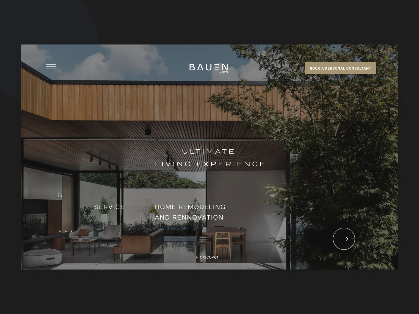 Home rennovation web by View Kuphirun on Dribbble