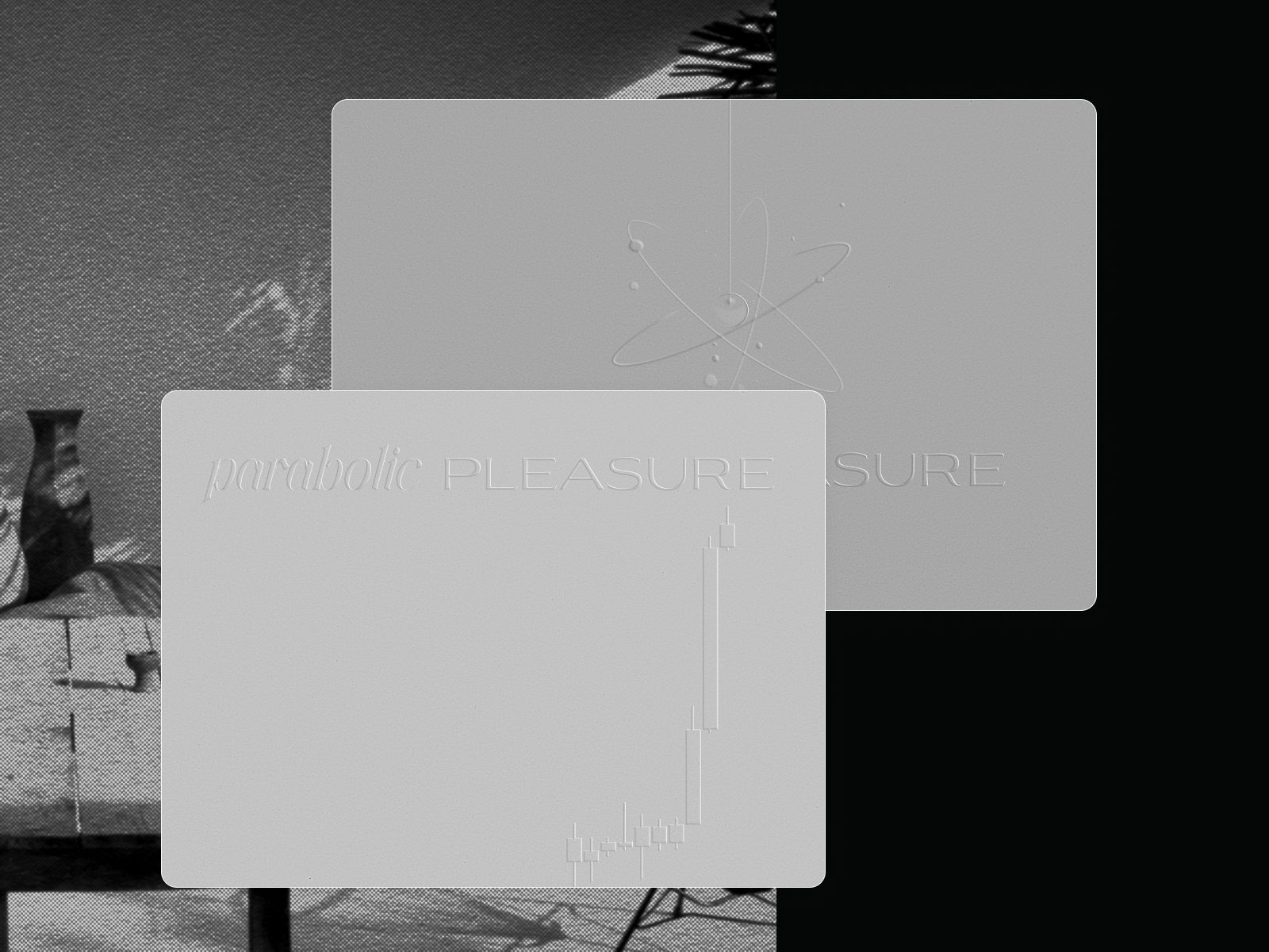 Embossed print type exploration by View Kuphirun on Dribbble