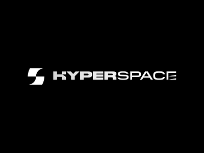 Hyperspace logo branding crypto finance illustration logo vector